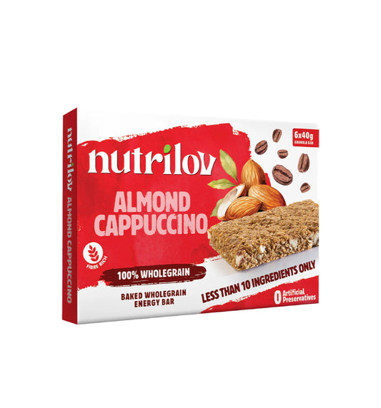 Nutrilov Almond Cappuccino Granola 6-Bar 240Gm
