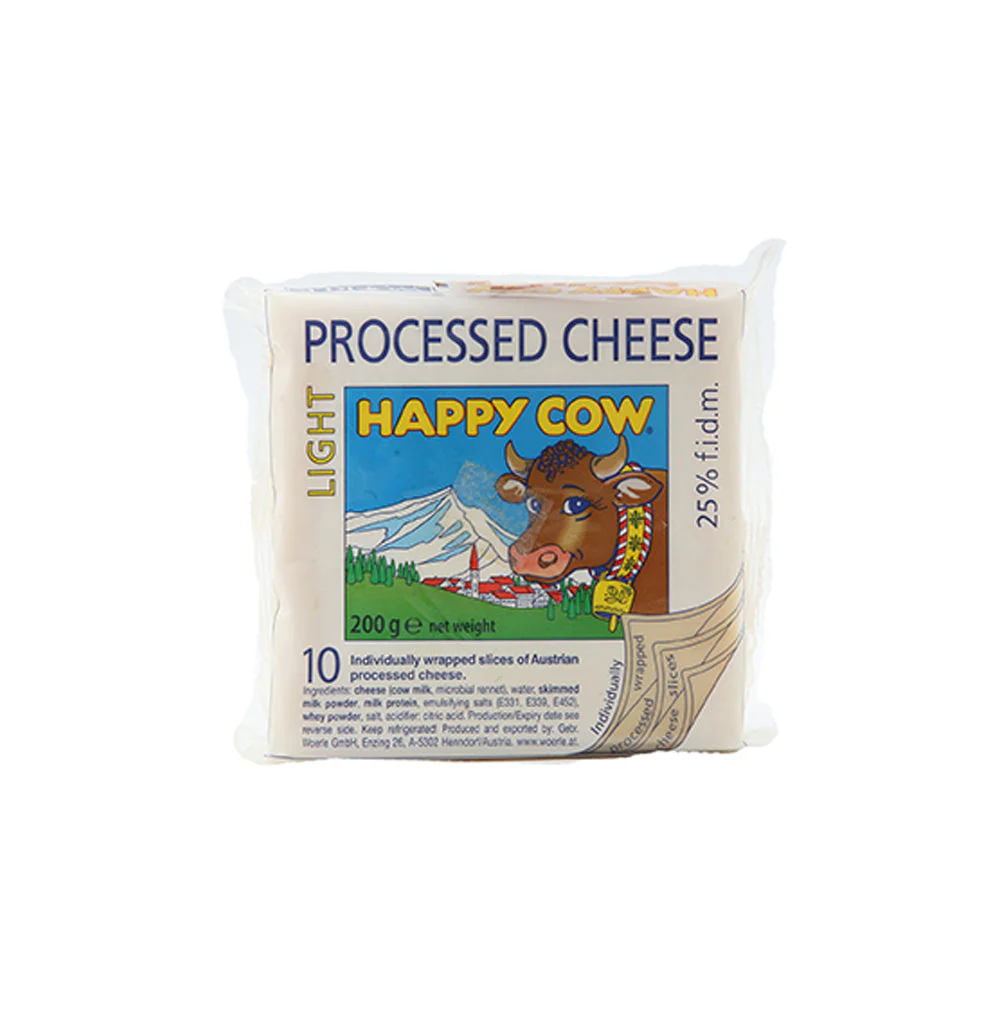 Happy Cow Light Slice 200gm
