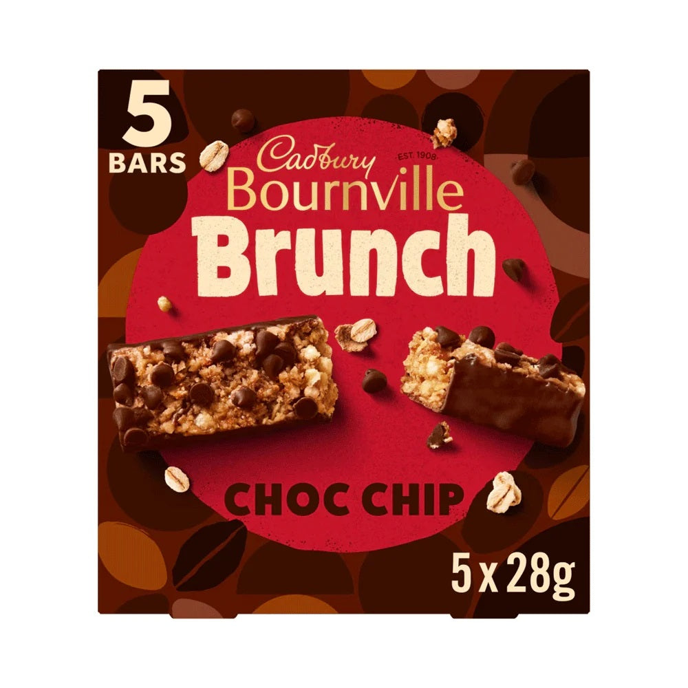 Cadbury Bournville Brunch Choc Chip Bar 140gm