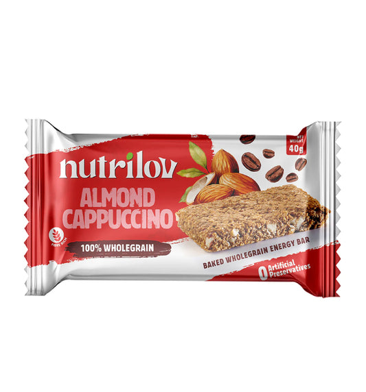 Nutrilov Almond Cappuccino Granola Bar 40Gm
