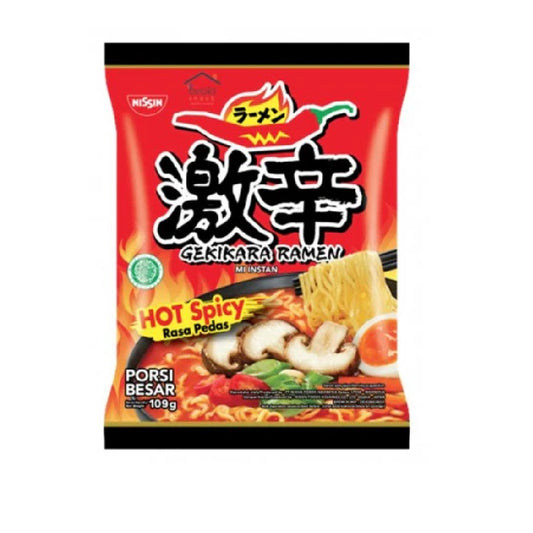 Nissin Gekikara Ramen Hot Spicy Noodles 109gm