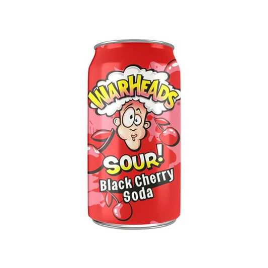 War Heads Sour Black Cherry Soda 355ml