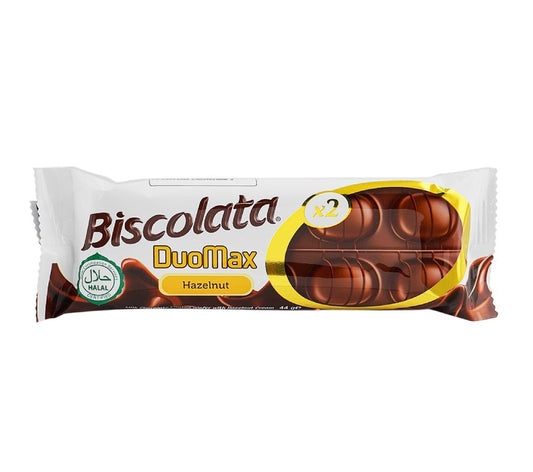 Biscolata Duo Max Hazelnut Chocolate Coated Wafer 44Gm