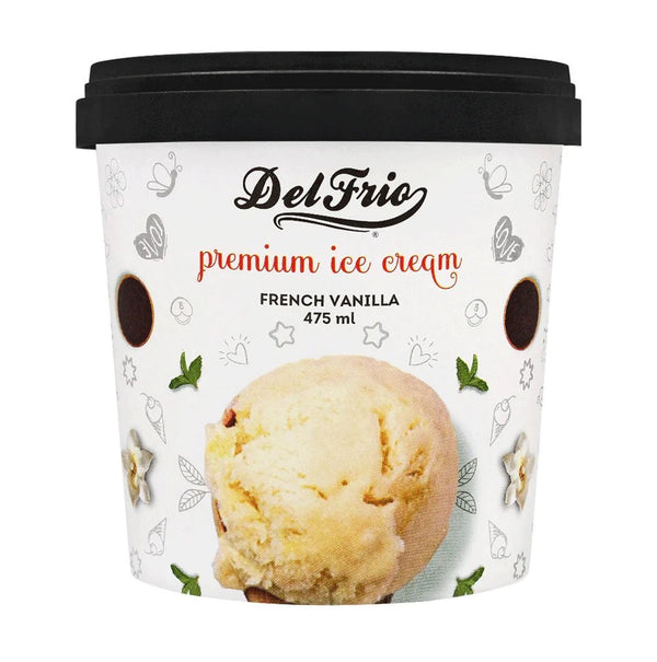 Del Frio French Vanilla Ice Cream Tub 475ml