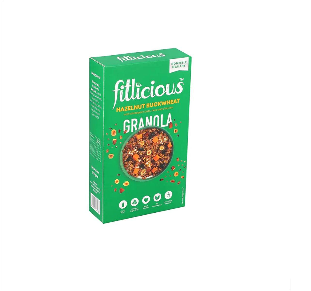 Fitlicious Hazelnut And Buckwheat Granola 100Gm