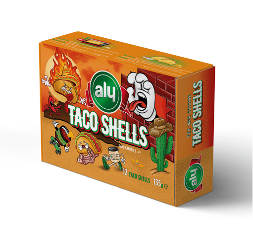 Aly Taco Shells 12 Pack 135 Gm
