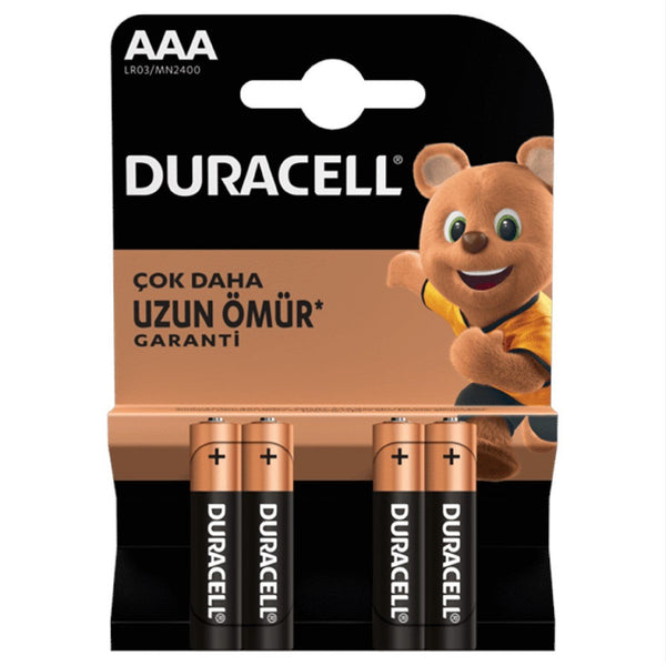 Duracell Alkaline Slim Battery (AAA) 4 PCS