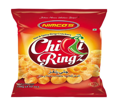 Nimco's Hot & Spicy Chilli Rings 100Gm