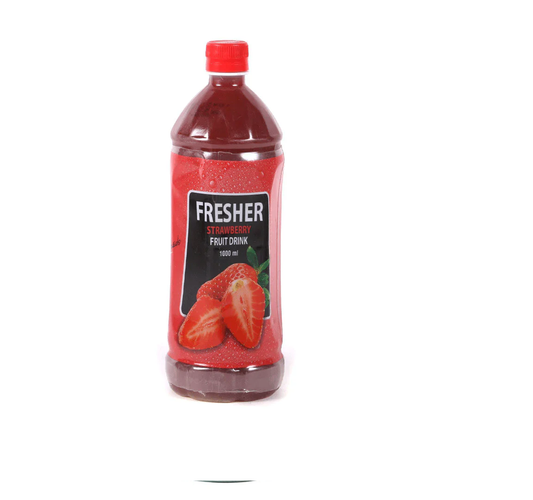 Fresher Strawberry Fuit Drink 1000ml Bottle