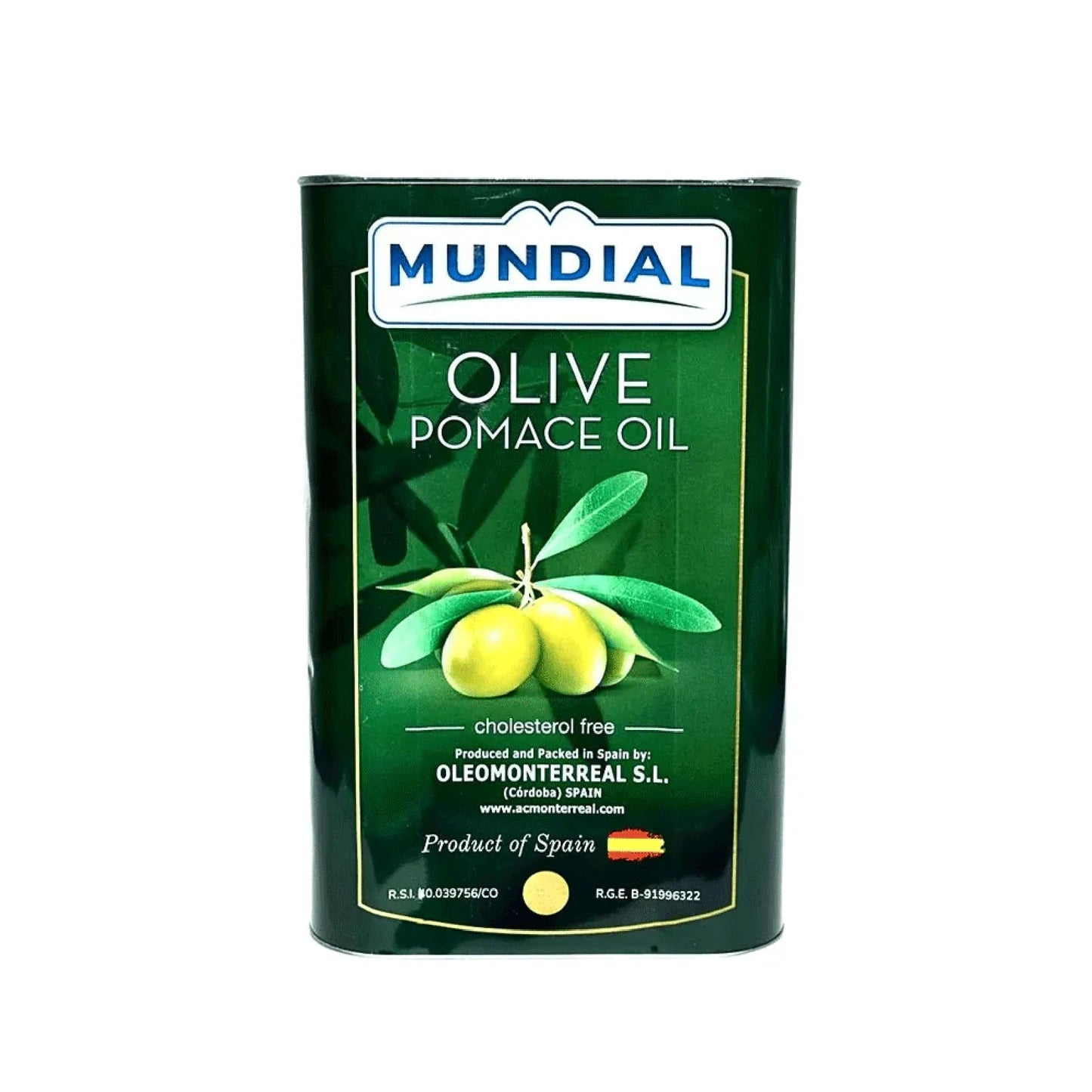 Mundial Olive Pomace Oil 4ltr Tin