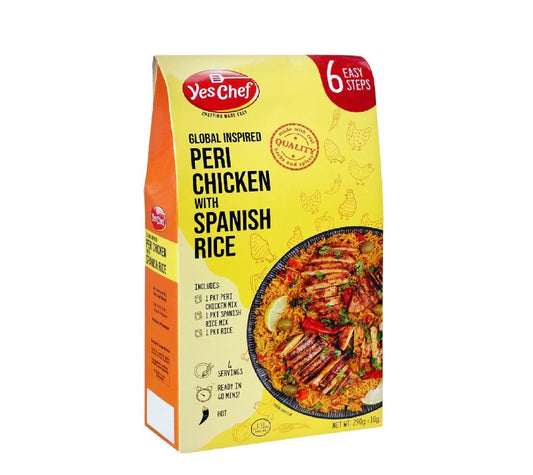 Yes Chef Peri Chicken & Spanish Rice 6 Easy Steps,290Gm