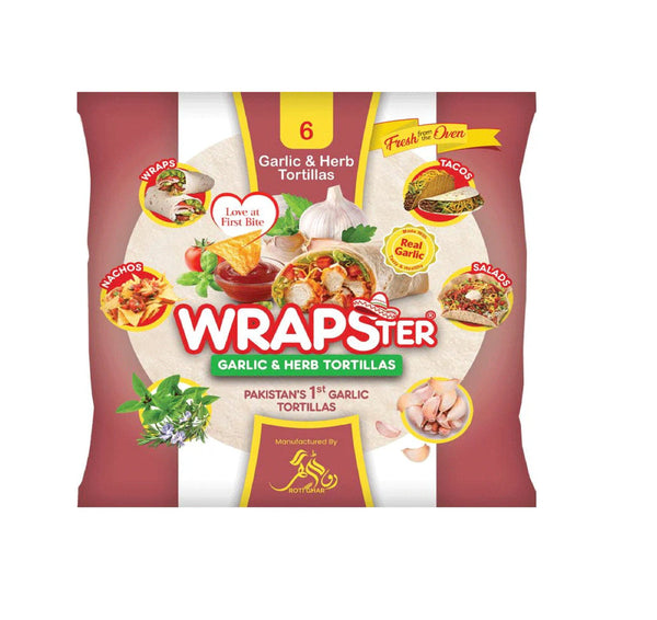 Wrapster Garlic & Hern Tortillas Wrap 6pcs