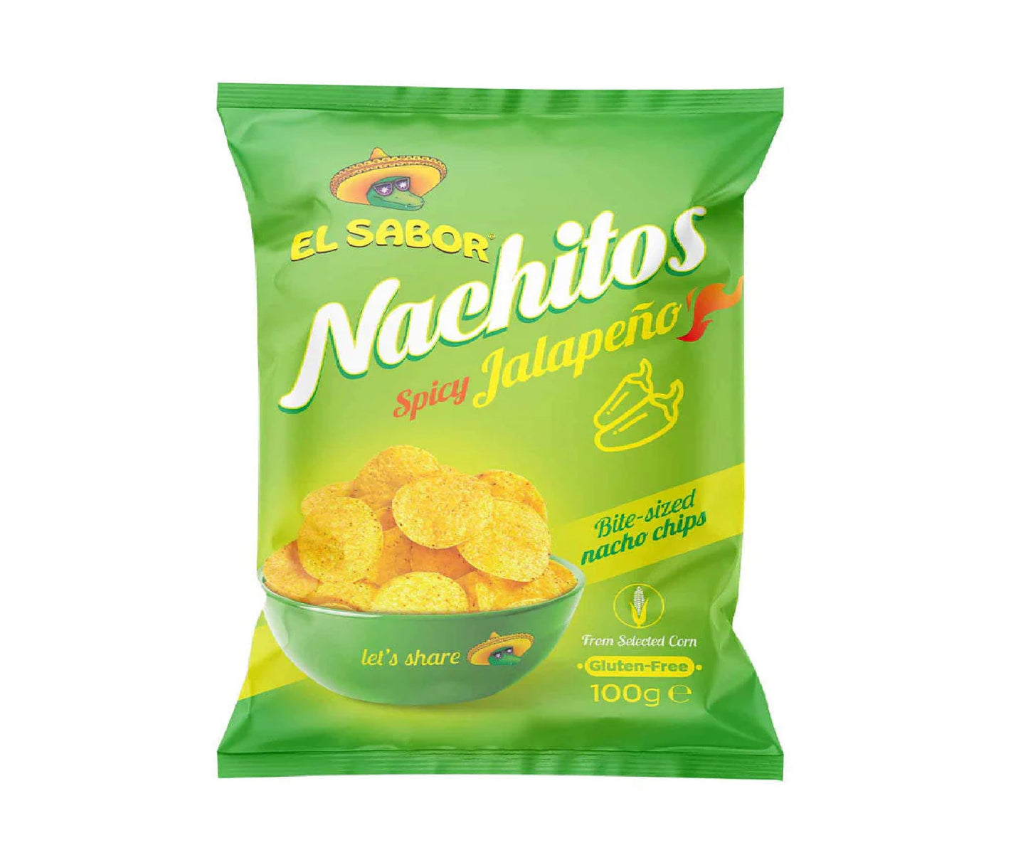 El Sabor Nachitos Spicy Jalapeno Chips 100Gm
