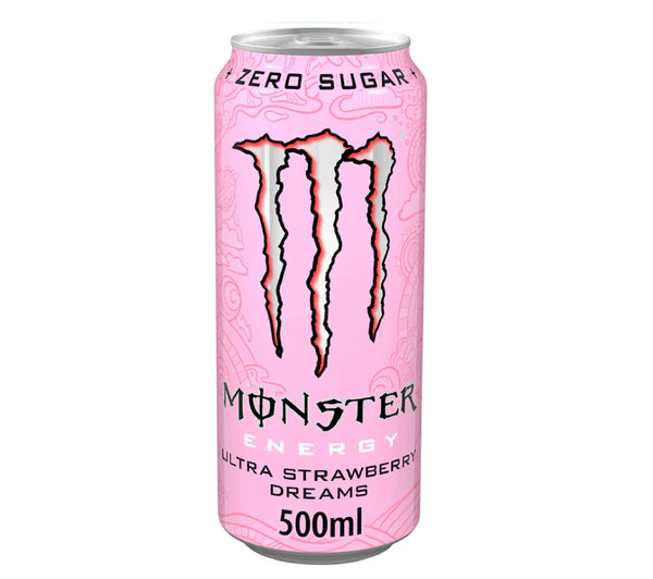 Monster Energy Ultra Strawberry Dreams Zero Sugar Can 500ml