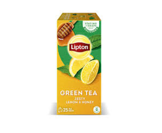Lipton Green Tea Zesty Lemon & Honey Tea Bags 25s