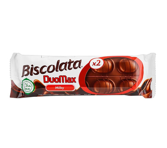 Biscolata Duomax Milky x2 Stick 44Gm
