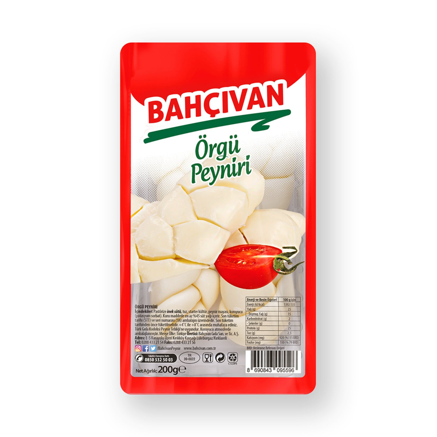Bahçıvan Orgu Cheese 200 Gm