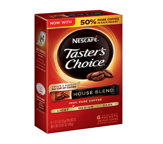Nescafe Taster's Choice House Blend Coffee 5 Packets