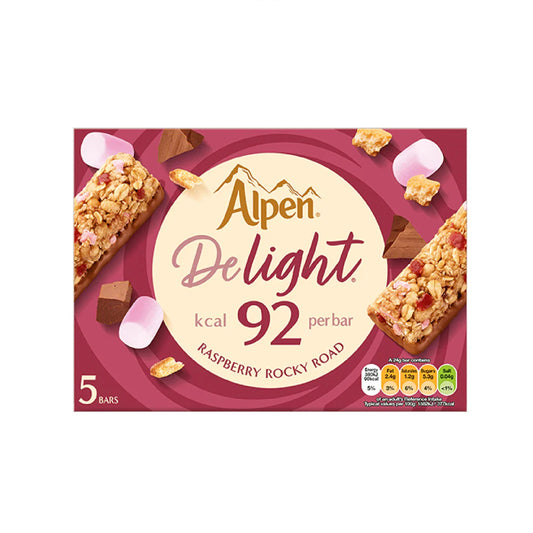 Alpen Delight 92 Raspberry Rocky Road Bar 5s