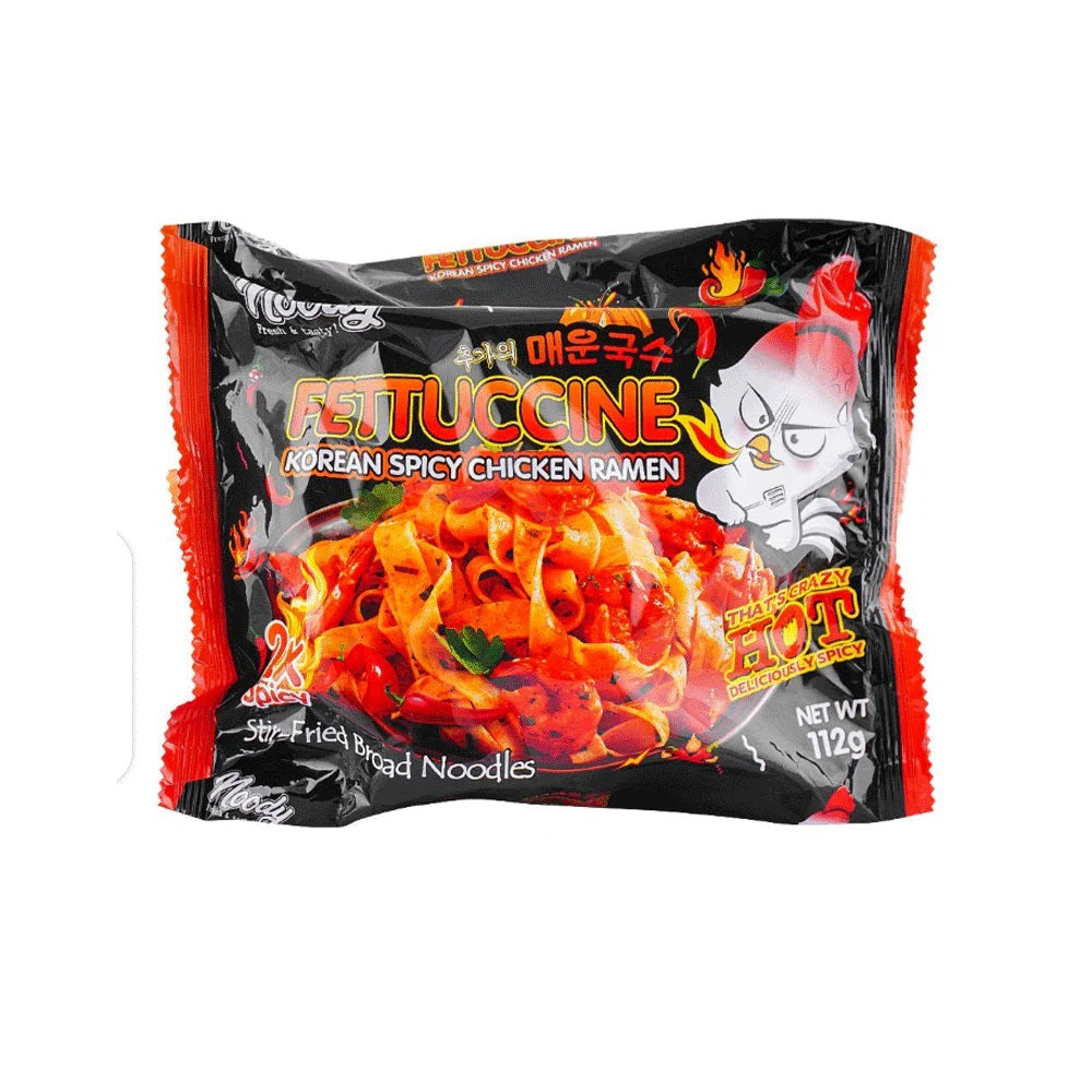 Noody Black Fettuccine Korean Spicy Chicken 2x Noodles 112Gm